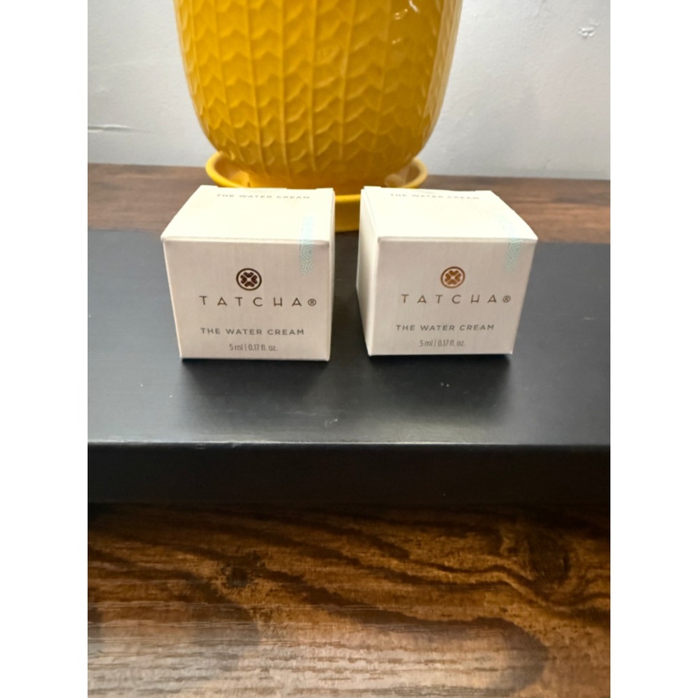 Tatcha The Water Cream Moisturizer Travel Size 5ml 0.17 fl oz Lot of 2 NIB